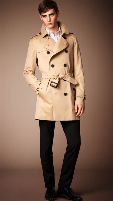 burberry trench coat heren|Burberry heritage trench coat men.